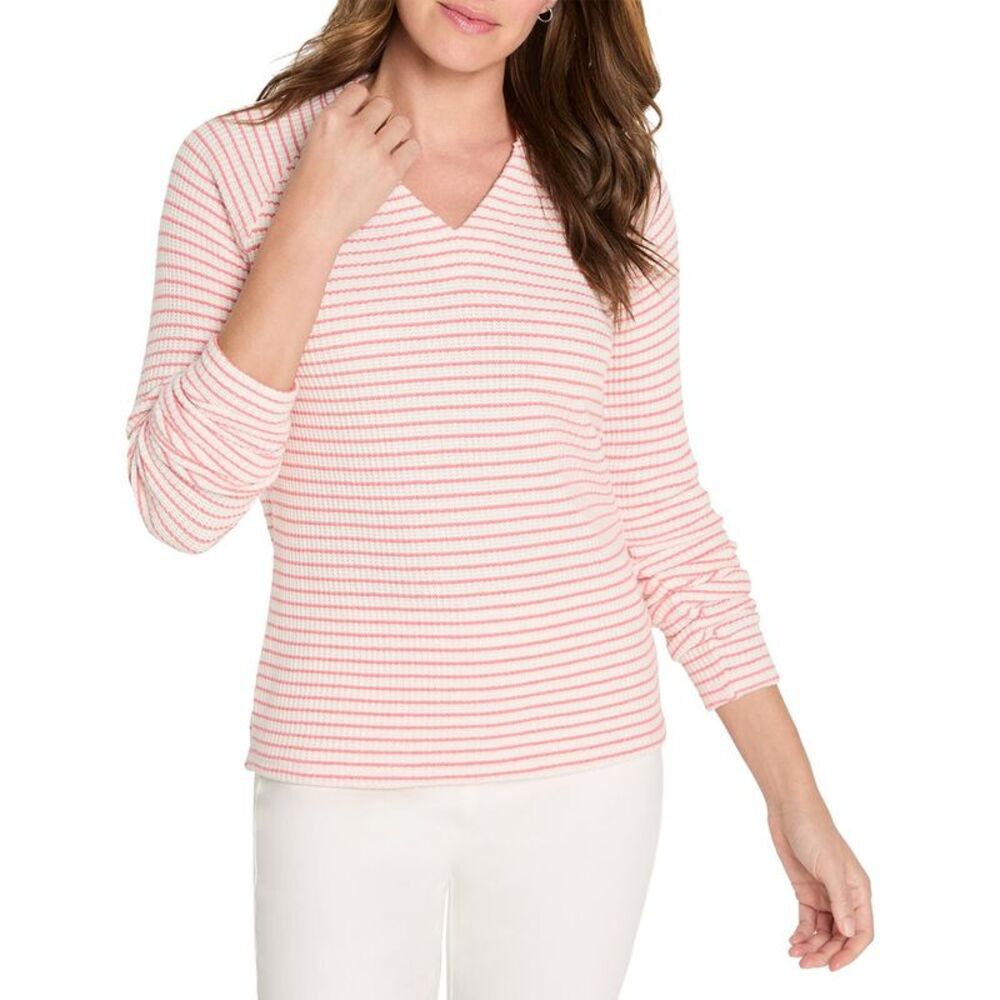 Nic+Zoe Womens  Soft Thermal Split Neck Top